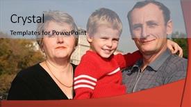  Presentation with african american grandmother - Beautiful presentation featuring retirement invitation - grandmother and grandfather with grandson backdrop and a  colored foreground