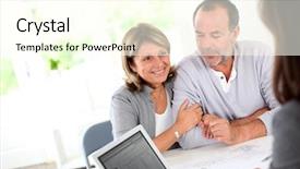  Presentation with senior couple - Amazing theme having retirement plan - senior couple ready to buy backdrop and a cream colored foreground