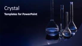  Presentation with liquid - Presentation theme consisting of retort-flask-on-glass-table background and a wine colored foreground