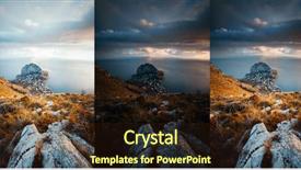  Presentation with example - Beautiful PPT theme featuring retouch example of photo edit backdrop and a wine colored foreground