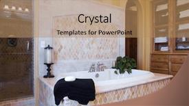  Presentation with luxury hospital - Cool new presentation with retreat area - beautiful ornate luxury bathroom backdrop and a coral colored foreground