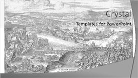  Presentation with cities - Slides enhanced with retreat-from-the-army background and a light gray colored foreground