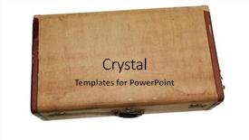  Presentation with vintage retro - Slide deck having retro 1950's era hard background and a coral colored foreground