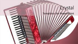  Presentation with accordion - Presentation design having girl child with bouquet chamomile background and a yellow colored foreground