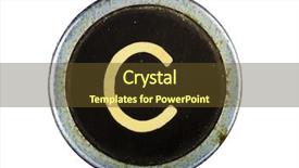  Presentation with vintage letter - Colorful PPT theme enhanced with group of multiethnic people forming a circle backdrop and a light gray colored foreground