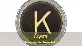  Presentation with vintage letter - Presentation with retro alphabet - vintage typewriter letter k isolated background and a tawny brown colored foreground