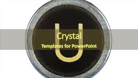  Presentation with vintage letter - Beautiful presentation featuring retro alphabet - vintage typewriter letter u isolated backdrop and a  colored foreground