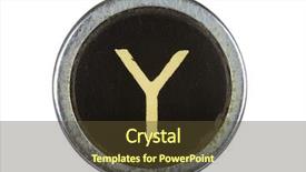  Presentation with vintage letter - Slides consisting of retro alphabet - vintage typewriter letter y isolated background and a tawny brown colored foreground