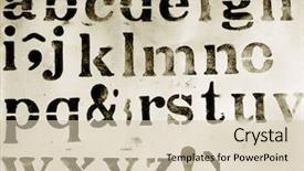  Presentation with alphabet - Audience pleasing presentation consisting of retro alphabet on old paper backdrop and a soft green colored foreground