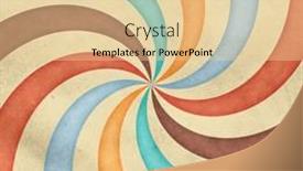  Presentation with vintage retro - Slides having retro-background-vintage-sun-rays background and a blonde colored foreground