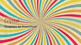  Presentation with vintage retro - Presentation design enhanced with retro-background-vintage-sun-rays background and a coral colored foreground