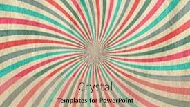  Presentation with vintage retro - Beautiful PPT theme featuring retro-background-vintage-sun-rays backdrop and a coral colored foreground