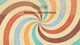  Presentation with vintage retro - Slide deck featuring retro-background-vintage-sun-rays background and a coral colored foreground