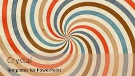  Presentation with vintage retro - Presentation design consisting of retro-background-vintage-sun-rays background and a coral colored foreground