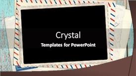  Presentation with postcard - Audience pleasing PPT layouts consisting of retro-background-with-old-wooden backdrop and a black colored foreground