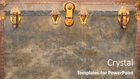  Presentation with vintage retro - Slides featuring retro-background-with-vintage-wooden background and a coral colored foreground