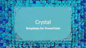  Presentation with frame - Presentation featuring mosaic background - retro blue glass frame background and a teal colored foreground