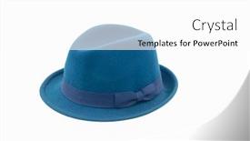  Presentation with retro - Slides consisting of retro-blue-hat-isolated background and a white colored foreground