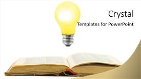  Presentation with retro television knobs isolated - Amazing presentation having retro book and lamp isolated backdrop and a white colored foreground