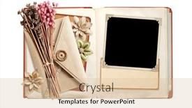  Presentation with old photo - Slides with retro-book-with-old-photo and a lemonade colored foreground