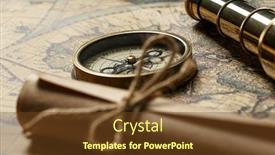  Presentation with old map - Cool new PPT layouts with retro compass with old map and spyglass backdrop and a tawny brown colored foreground