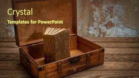  Presentation with old book - Slide set enhanced with retro-decorative-case-or-storage background and a tawny brown colored foreground