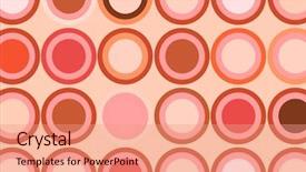  Presentation with designs - Theme consisting of muted pastel background - retro designs background and a coral colored foreground