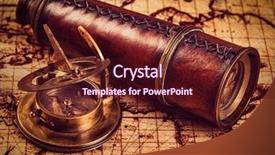  Presentation with vintage world travel - Presentation theme with retro effect filtered hipster style background and a  colored foreground