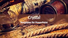  Presentation with vintage world travel - PPT theme having retro effect filtered hipster style background and a  colored foreground