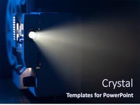 Retro Film Projector With 8mm PPT template 84 | CrystalGraphics