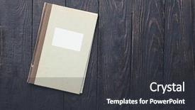  Presentation with file folder - Audience pleasing slides consisting of retro folder on old wooden backdrop and a dark gray colored foreground
