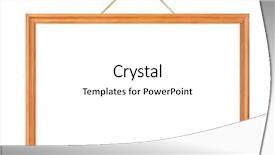  Presentation with rope - Beautiful PPT layouts featuring retro frame on rope isolated backdrop and a white colored foreground