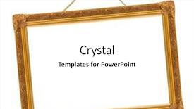  Presentation with frame - Theme featuring retro frame on string isolated background and a white colored foreground