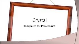  Presentation with white house - PPT layouts having retro frame on string isolated background and a white colored foreground