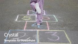  Presentation with playground - Amazing presentation design having retro games - low section of girl playing backdrop and a gray colored foreground