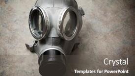  Presentation with gas - Slides enhanced with retro-gas-mask-close-up background and a dark gray colored foreground