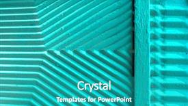  Presentation with chaotic abstract geometric digital - PPT theme featuring retro herringbone pattern diagonal lines background and a teal colored foreground