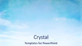  Presentation with sky - PPT theme having retro image of cloudy sky background and a sky blue colored foreground