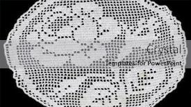  Presentation with pattern - Cool new presentation theme with retro-lace-oval-pattern backdrop and a light gray colored foreground
