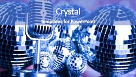  Presentation with music microphone radio mic retro - PPT layouts enhanced with retro microphone and music background background and a  colored foreground