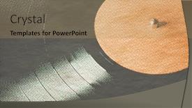  Presentation with old music - Amazing slide deck having retro-music-background-old-paper backdrop and a coral colored foreground