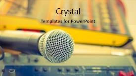  Presentation with vintage music - Amazing slide deck having various knobs filtered image process backdrop and a yellow colored foreground