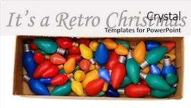  Presentation with orange 1950s - Slide set enhanced with retro or vintage style holiday background and a light gray colored foreground