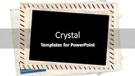  Presentation with postcard - Audience pleasing slides consisting of retro-photo-old-postcard backdrop and a black colored foreground