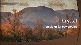  Presentation with old photo - Slide deck featuring retro postcards - old photo postcard background and a tawny brown colored foreground