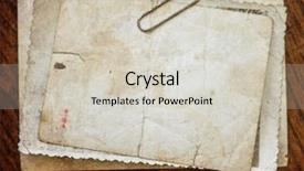  Presentation with vintage paper - Amazing PPT layouts having retro postcards - vintage background with old paper backdrop and a soft green colored foreground