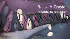  Presentation with batik - Colorful slides enhanced with retro poster - abstract colorful texture batik backdrop and a gray colored foreground