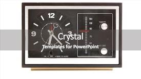  Presentation with vintage clock - Beautiful slides featuring vintage alarm clock backdrop and a dark gray colored foreground