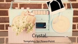  Presentation with recorder - Beautiful presentation theme featuring  backdrop and a  colored foreground