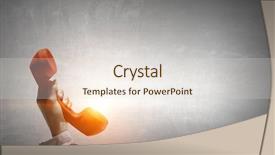  Presentation with global red - Theme having retro red phone receiver background and a lemonade colored foreground